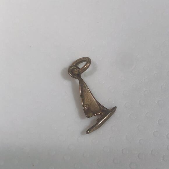 Vintage Nautical Sailor Boat Nautical SS Sailboat Charm or Pendant - Picture 3 of 6